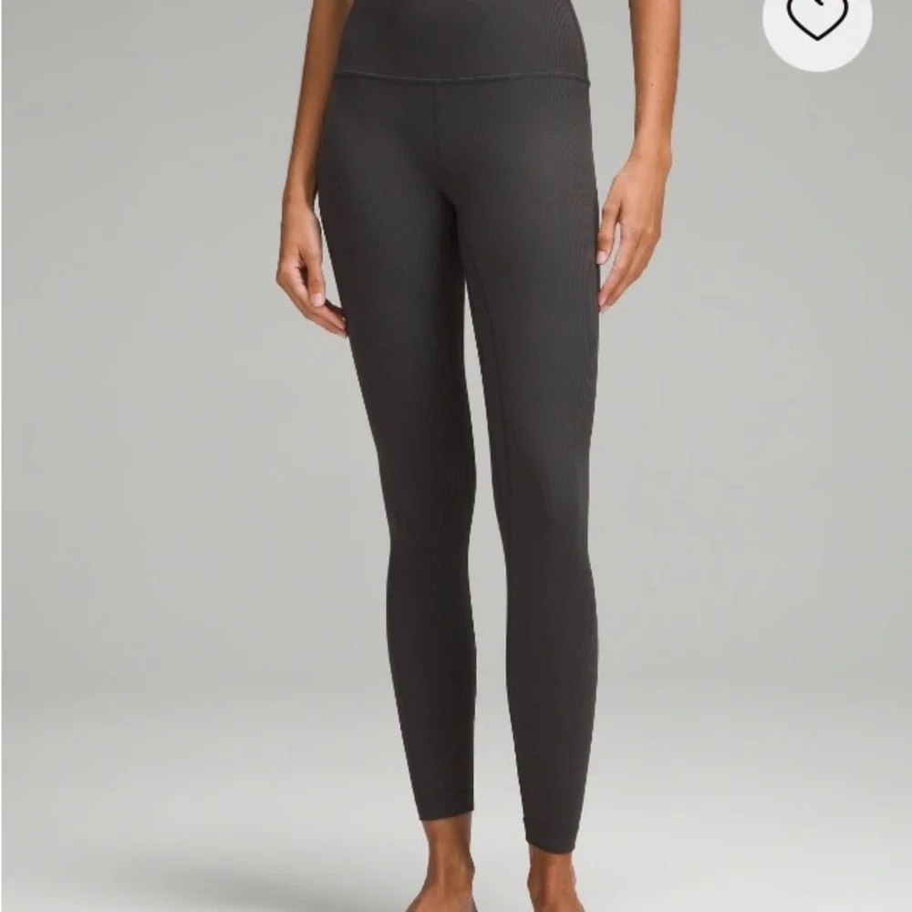 2 grey and sage lululemon Align™ High-Rise Ribbed Pant 28" - Picture 2 of 3